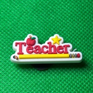 🌼 (5/$10 or 10/$15) NEW “I LOVE School” Croc Charm Collection Teachers